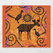 HIRSCH BIERFLASCHENETIKETT (Einzelnes Label)