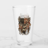 Hirsch, Bock-Saison USA-Flagge Glas (Rückseite)