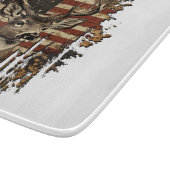 Hirsch, Bock-Saison USA-Flagge Schneidebrett (Ecke)