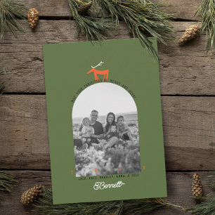 Hirsch & Bogen Foto Weihnachtskarte Einladung