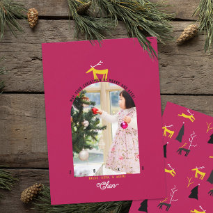 Hirsch & Bogen Foto Weihnachtskarte Einladung