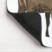 Hirsch Cartoon-Illustration Mousepad (Ecke)