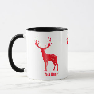Hirsch Chalet Geweih Retro Hirschgeweih Vintage Tasse