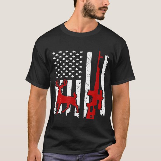 Hirsch Crossbow Hunt Whitetail Hunter Bogenschieße T-Shirt (Vorderseite)