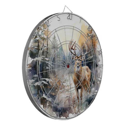 Hirsch Dartboard Dartscheibe (Vorderseite Links)