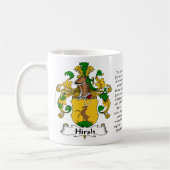 Hirsch, der Ursprung, die Bedeutung und das Wappen Kaffeetasse (Links)