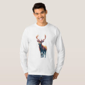 Hirsch-Design-T-Shirt 8 T-Shirt (Vorne ganz)