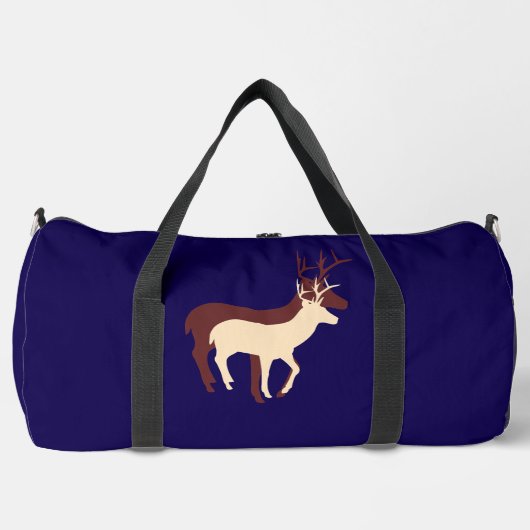 Hirsch Dk Blau Duffle Bag (Vorderseite)