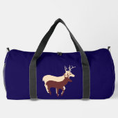 Hirsch Dk Blau Duffle Bag (Rückseite)
