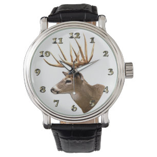 Hirsch-Dollar-Rotwild Armbanduhr
