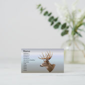 Hirsch-Dollar-Rotwild Visitenkarte (Stehend Vorderseite)