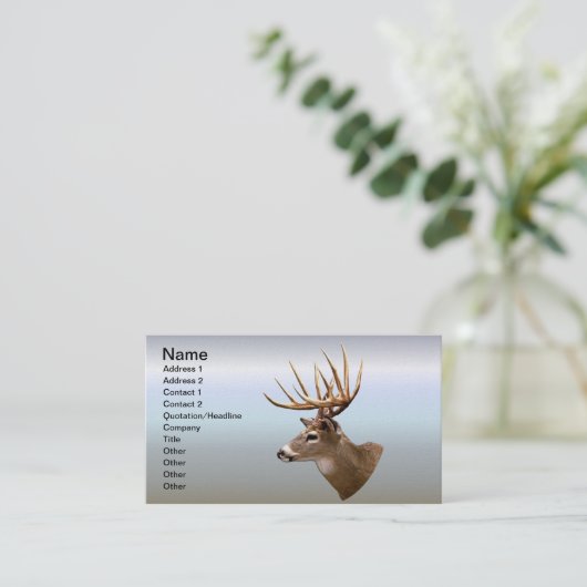Hirsch-Dollar-Rotwild Visitenkarte (Stehend Vorderseite)
