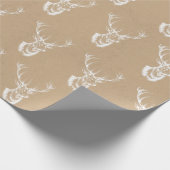 Hirsch-Druck-WeihnachtsPackpapier Geschenkpapier (Ecke)