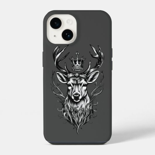 Hirsch Ehemann König iPhone Hülle (Rückseite)
