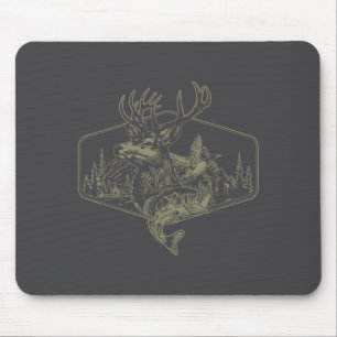 Hirsch Ente Angeln Jagen löst die meisten meiner P Mousepad