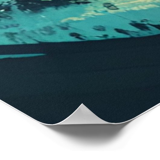 Hirsch Es schneit! Kunst der Minimalistischen Wint Poster (Ecke)