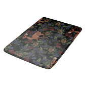 Hirsch Fawn Floral Pattern Badematte (Schrägansicht)
