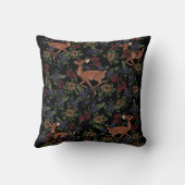 Hirsch Fawn Floral Pattern Kissen (Rückseite)