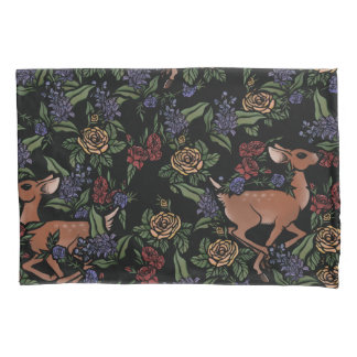 Hirsch Fawn Floral Pattern Kissenbezug