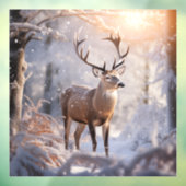 Hirsch Fensteraufkleber (Blatt 3)