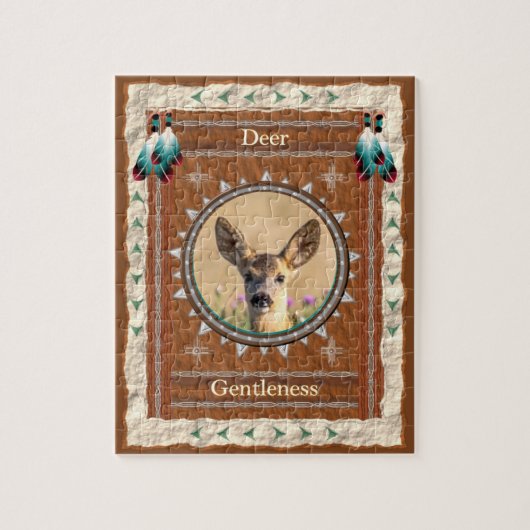 Hirsch - Gentlness - Jigsaw Puzzle mit Geschenkbox (Vertikal)