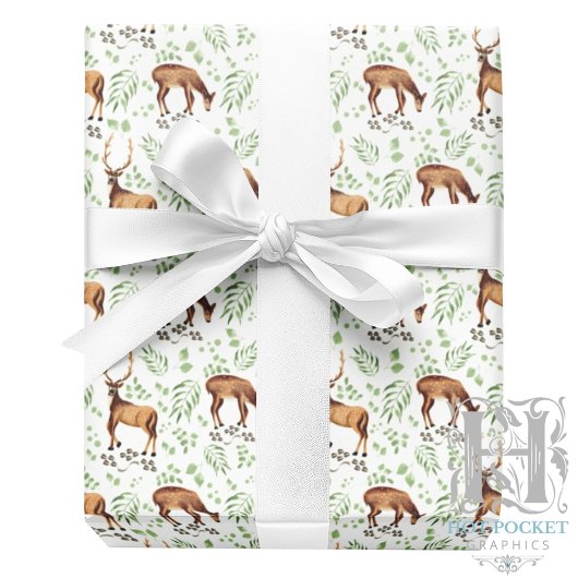 Hirsch Geschenkpapier