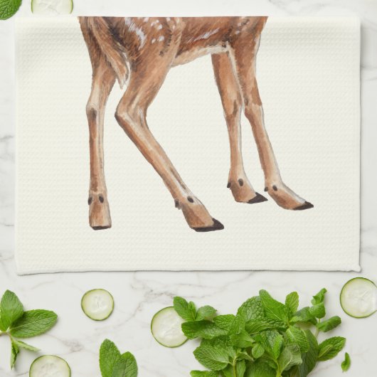 Hirsch Geschirrtuch (Gefaltet)