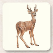 Hirsch Getränkeuntersetzer (Vorderseite)