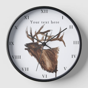 Hirsch Geweih Tier Jäger Natur Uhr