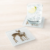 Hirsch Glasuntersetzer (Schrägansicht)