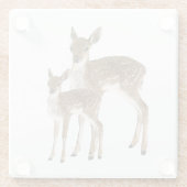 Hirsch Glasuntersetzer (Rückseite)