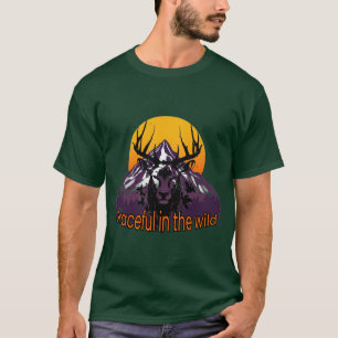 Hirsch: Graceful in der Wildnis. T-Shirt