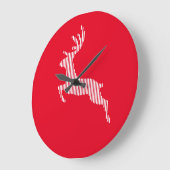 Hirsch Große Wanduhr (Winkel)