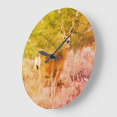 Hirsch Große Wanduhr (Winkel)