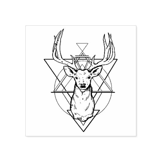 Hirsch Gummistempel (Prägung)