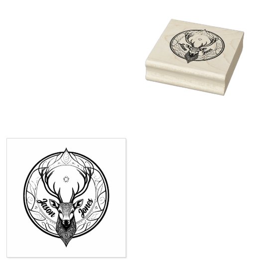 Hirsch Gummistempel (Stempel)