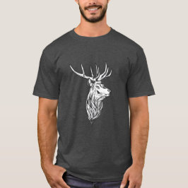 Hirsch Head Vintag Style Hunt Theme T-Shirt
