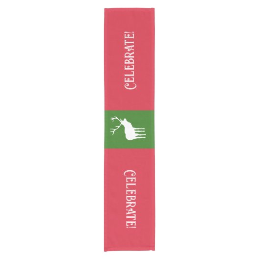 Hirsch, Hirsch! Kurzer Tischläufer (Vorderseite)