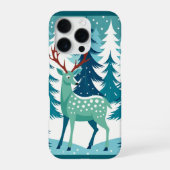Hirsch-Illustration Handyhülle iPhone Hülle (Rückseite)