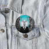 Hirsch im Anzug Button (Beispiel)