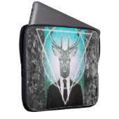 Hirsch im Anzug Laptopschutzhülle (Vorne Rechts)