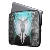 Hirsch im Anzug Laptopschutzhülle (Vorderseite Links)