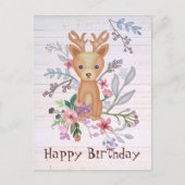 Hirsch im Busch Postkarte (Vorderseite)