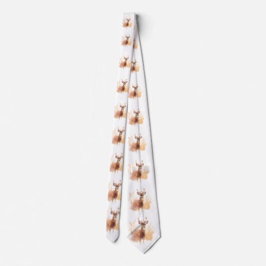 Hirsch im großen Gras Krawatte (Rückseite)