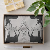 Hirsch im Vintage-Stil 2 Seidenpapier (Geschenk)