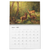 Hirsch in Art II Kalender (Mär 2027)