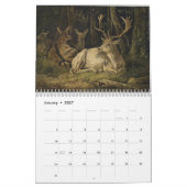 Hirsch in Art II Kalender (Jan 2027)