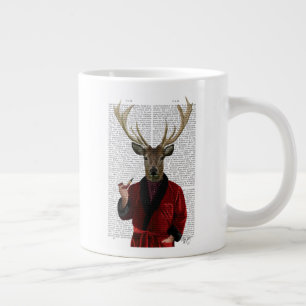 Hirsch in der Rauchweste Jumbo-Tasse