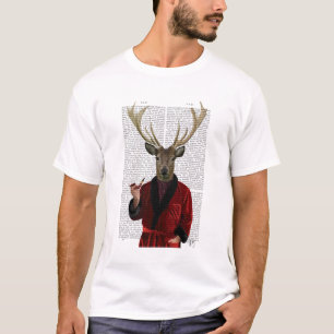 Hirsch in der Rauchweste T-Shirt