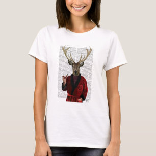Hirsch in der Rauchweste T-Shirt